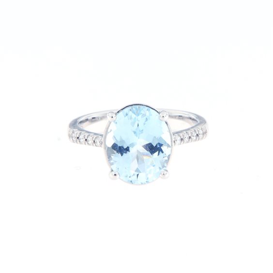 Ring Roman Gioielli Woman in White Gold Acquamarina 2.90 Ct AN.ACQ-J-3 - AN.ACQ-J-3